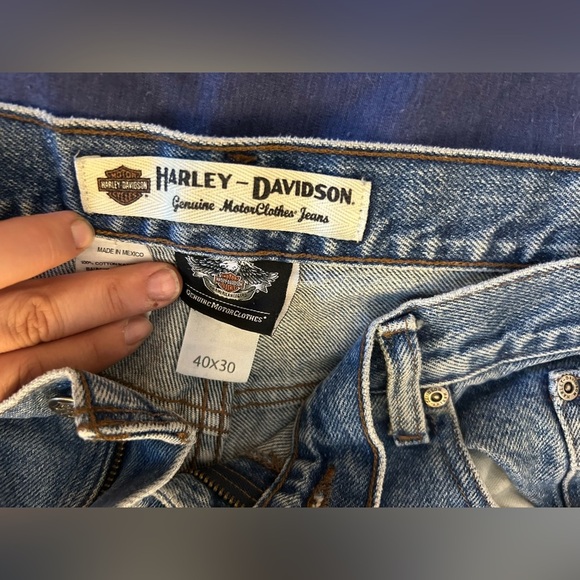 Harley-Davidson Blue Relaxed Jeans with Vintage Appeal - Picture 2 of 7
